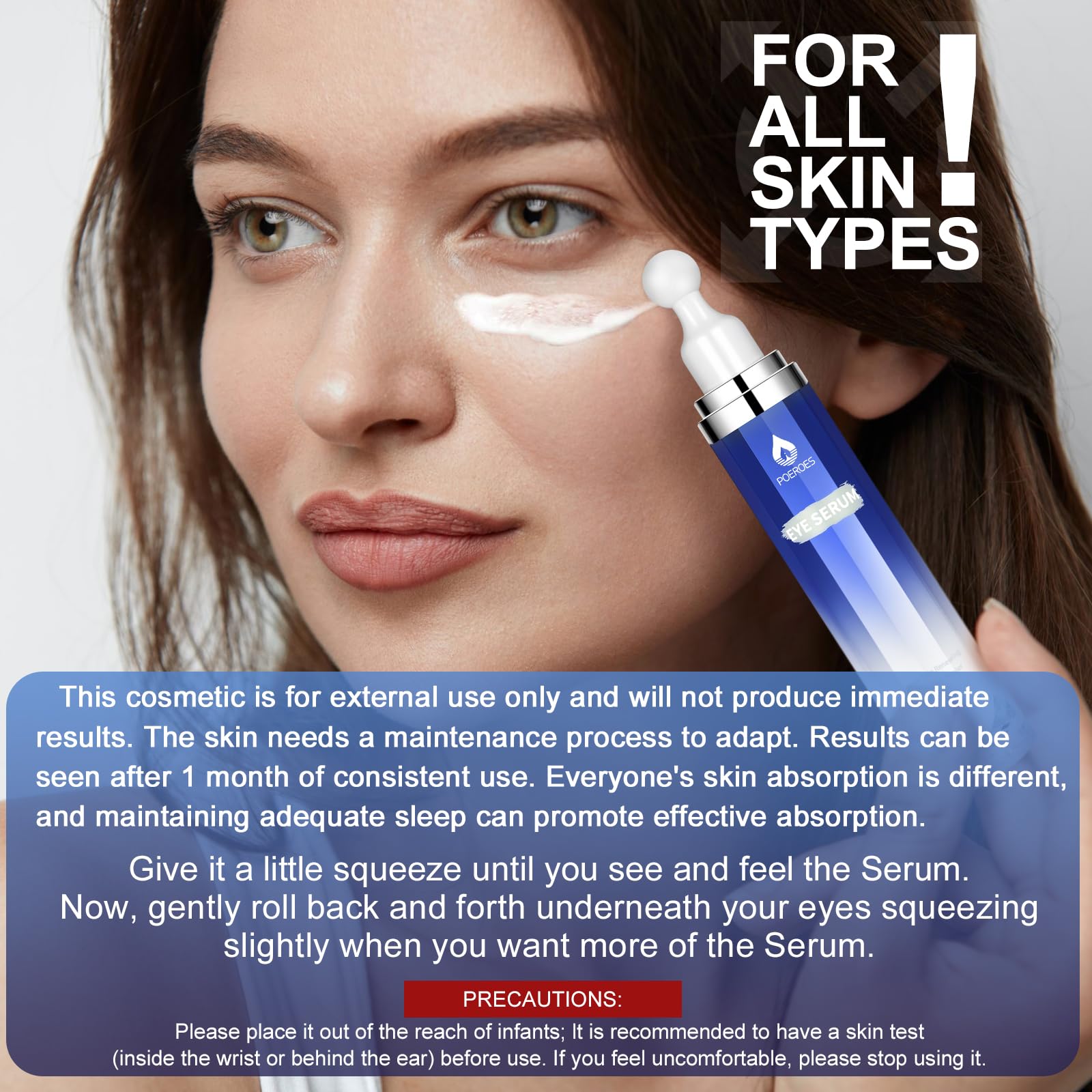POEROES serum oeil utilisation jour et nuit, routine quotidienne