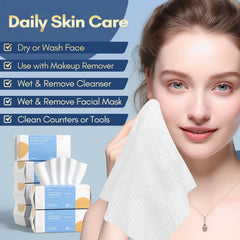 PoeticEHome Tissu coton texture douce pour visage sensible.