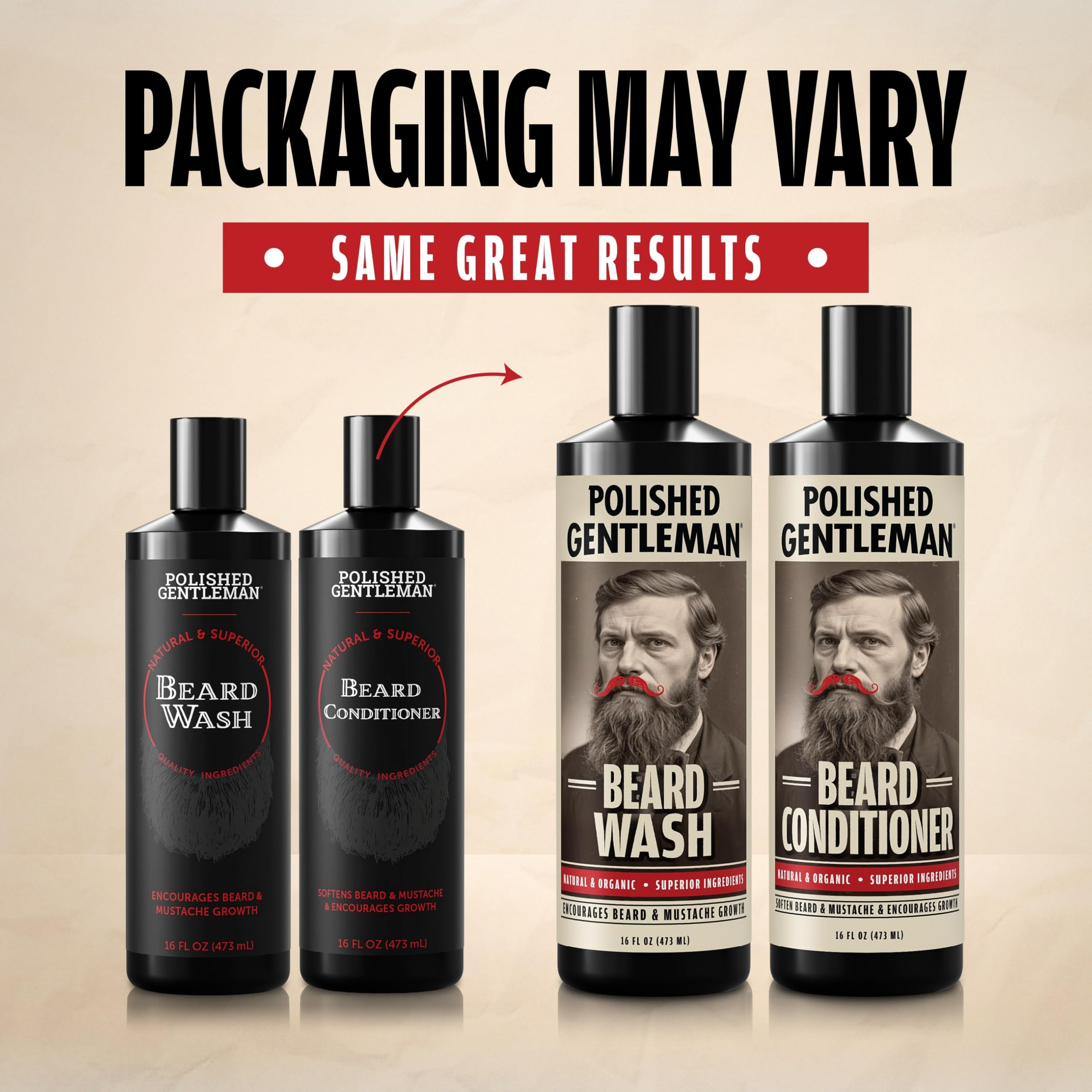 Polished Gentleman Après-shampoing barbe – flacon, démêlage facilité.