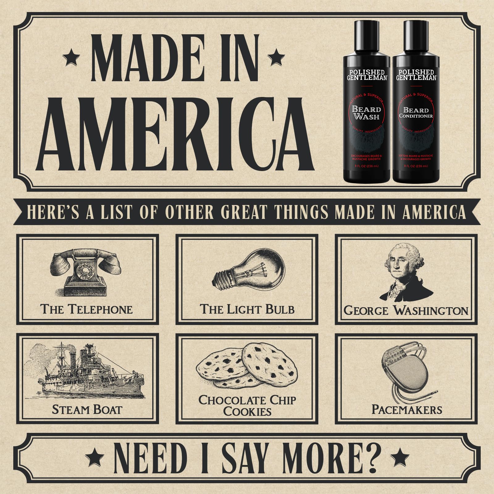 Polished Gentleman Growth Oil Barbe: flacon d'huile de croissance pour poils plus forts.