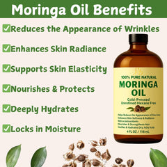 Pomberries Huile Moringa pour corps, hydratation durable.