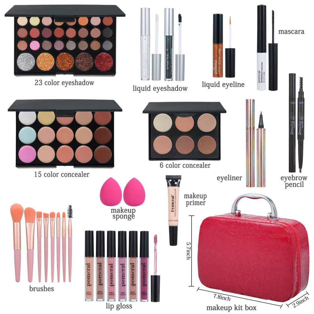 Pomcral palettes yeux anti-cernes, textures riches et estompage facile.