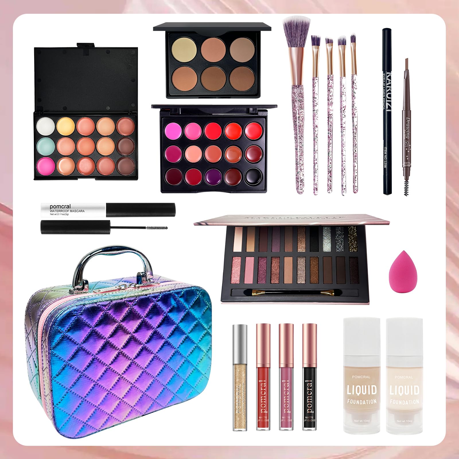 Pomcral Palettes Yeux: teintes polyvalentes pour créer différents looks.