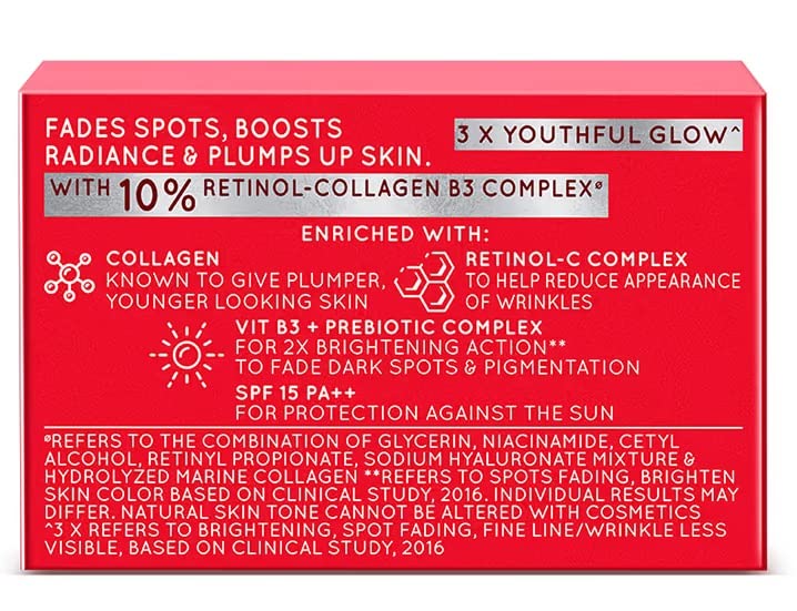POND'S Age Miracle Jour SPF 15 PA++ offre une protection solaire pratique.