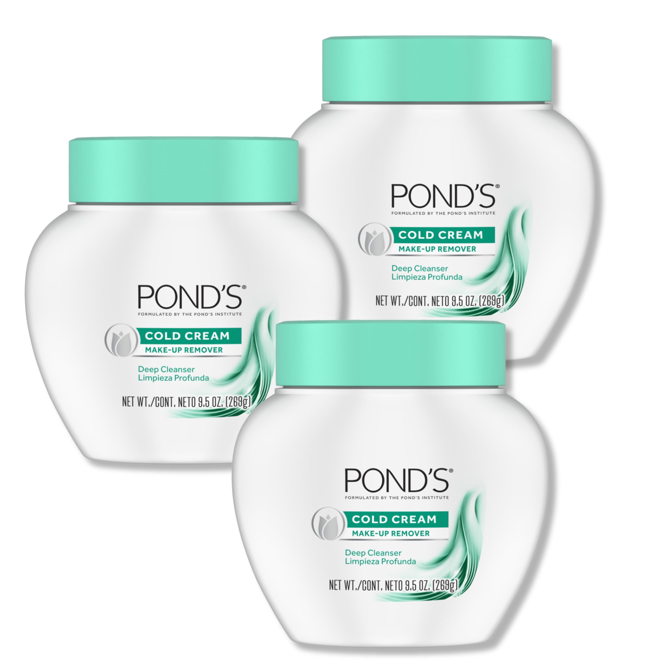 POND'S Crème Froide Nettoyant Visage en flacon, démaquillage en douceur et hydratation.