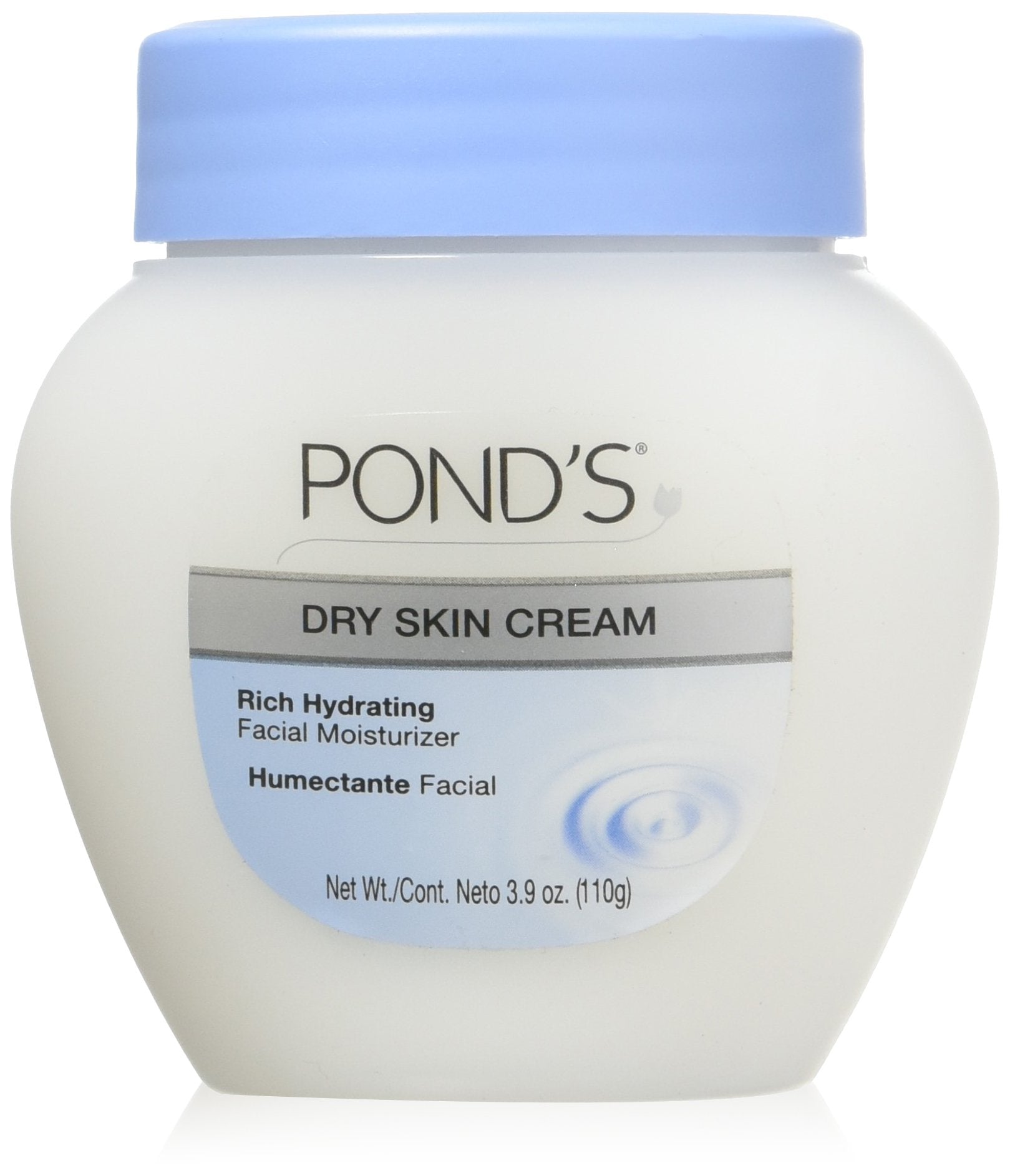 Crème Pond's en pot de 110 g offrant hydratation en profondeur.