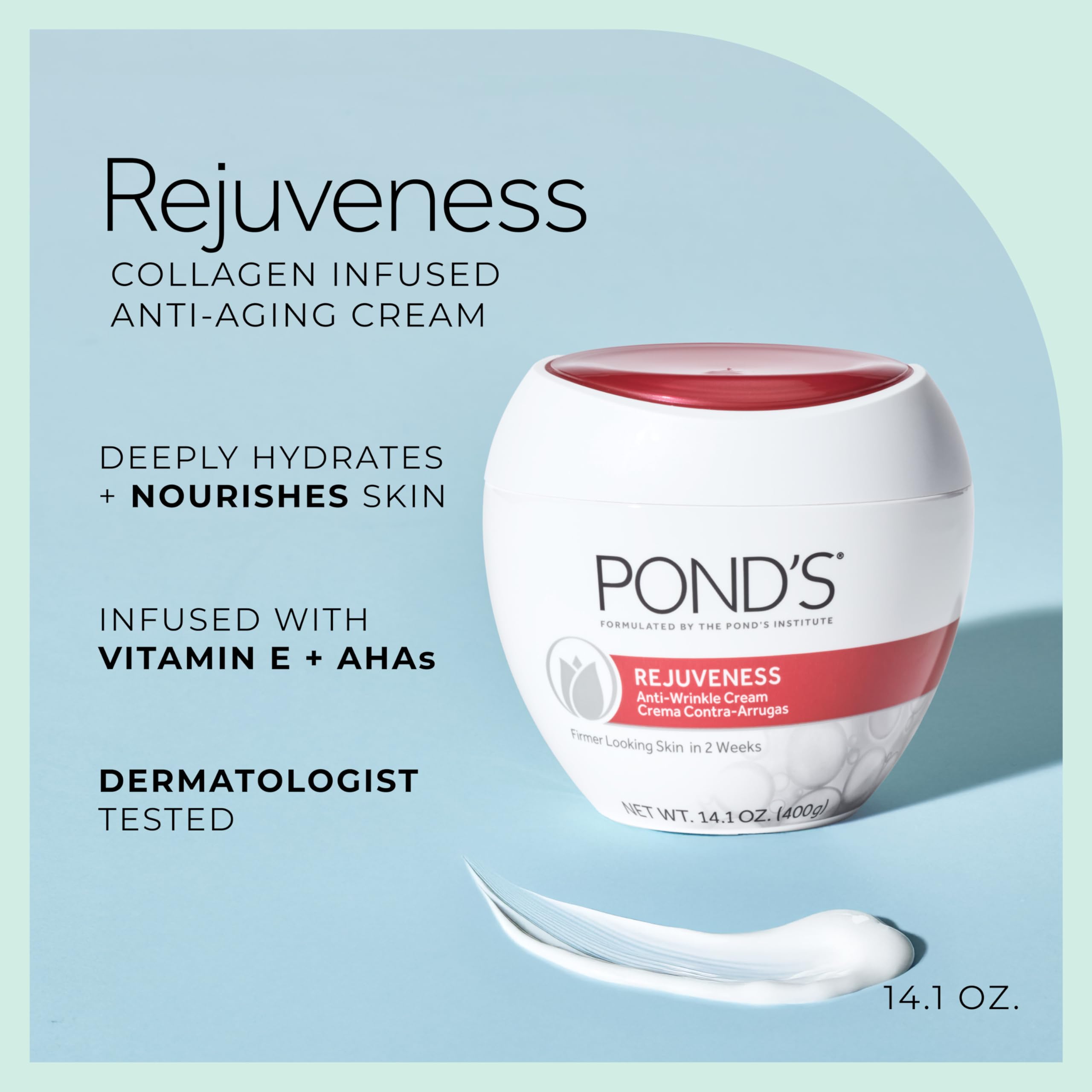 POND’S Rejuveness – texture riche, peau plus douce et lisse.