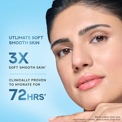 Gel POND'S Super Light Gel, texture légère et application facile sur le visage.
