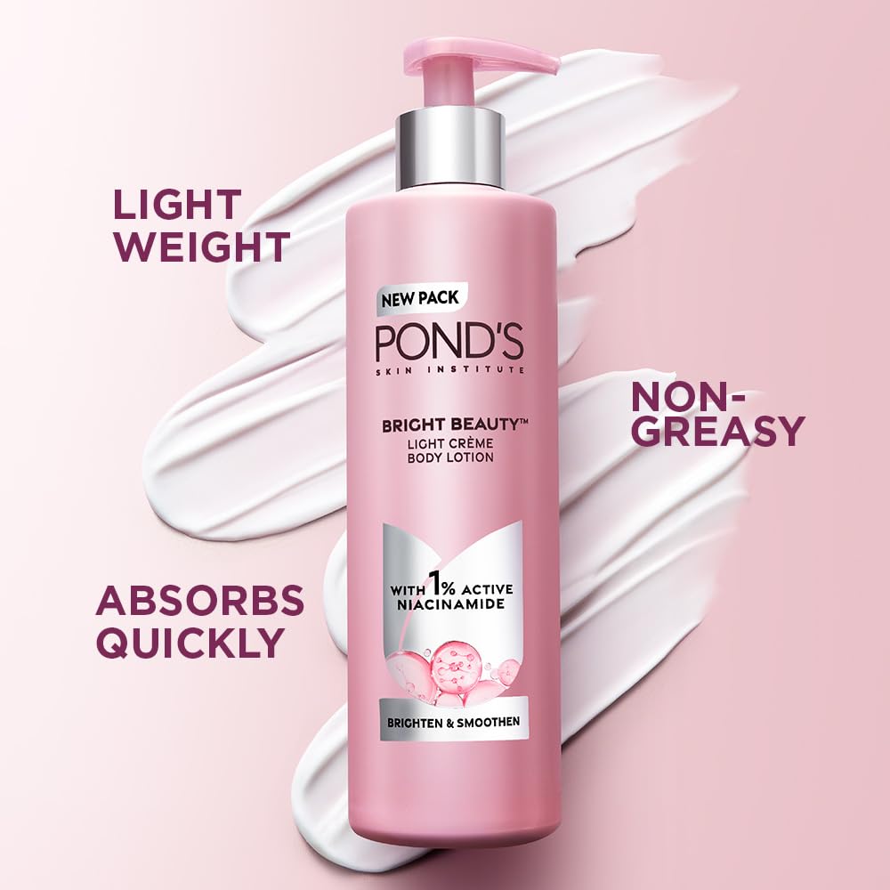 POND'S Triple Vitamine Lotion Corps, format pratique pour la maison ou le voyage.