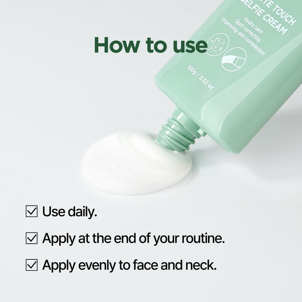 PONGDANG White Touch Selfie Cream — fini léger prêt pour maquillage et éclat.