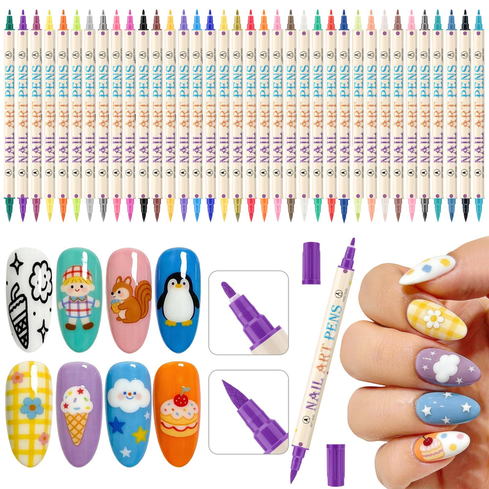 Ponhey 36 couleurs — stylo art ongles pour des créations rapides à domicile.