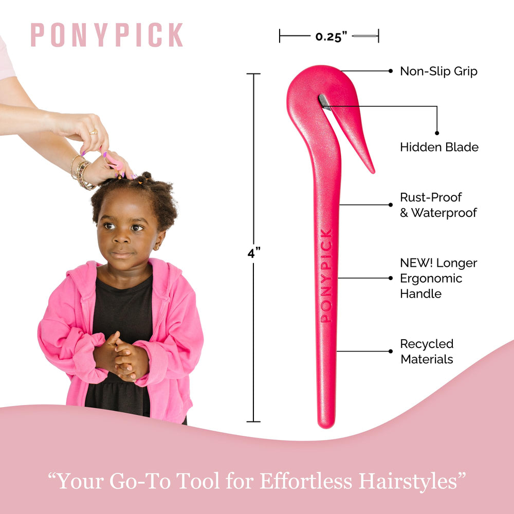 Pony Pick: design sécurisé évite les blessures lors de la manipulation des élastiques