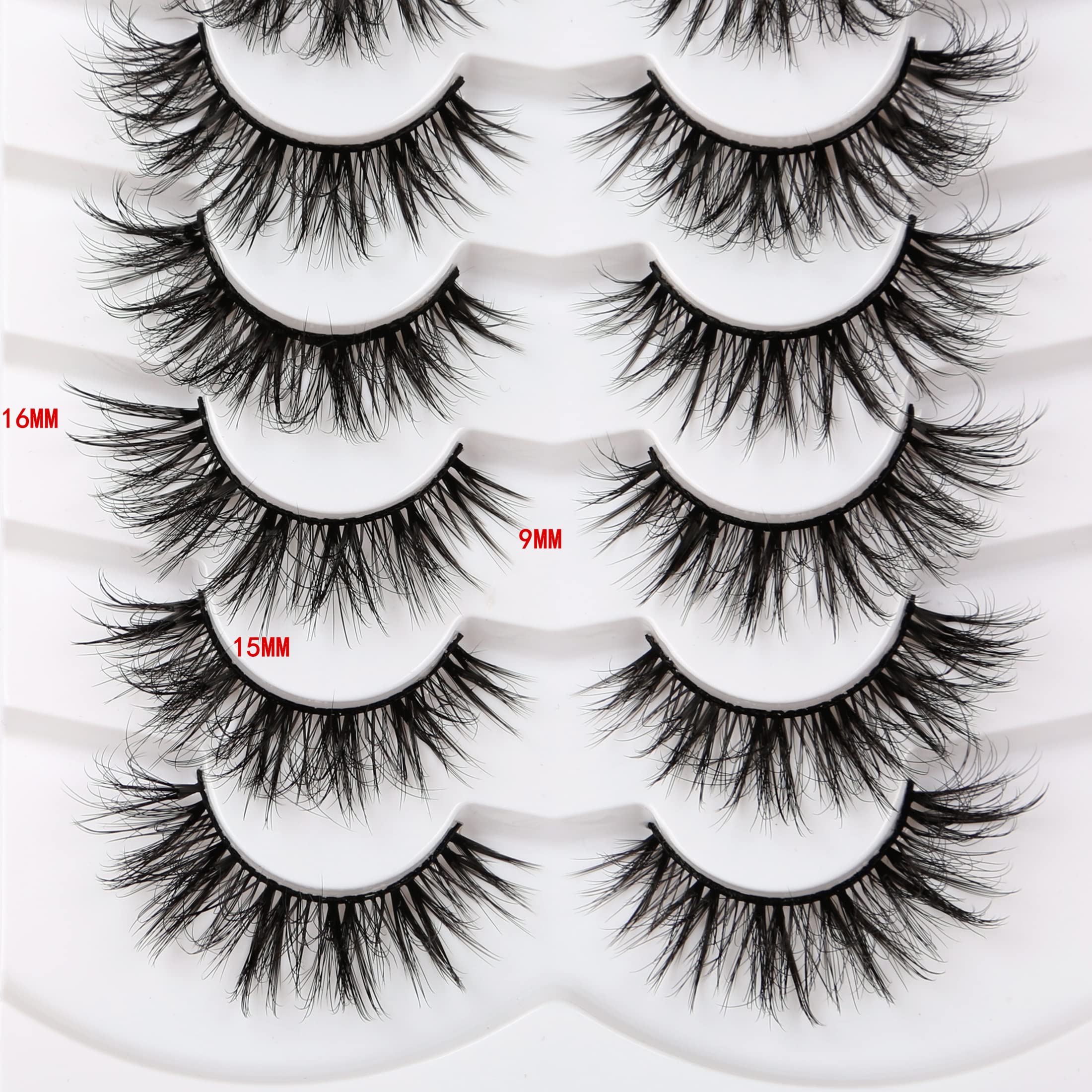Pooplunch cils 8D croises regard chat, volume soutenu pour look audacieux