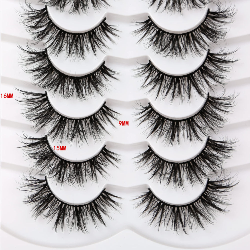 Pooplunch cils 8D croises regard chat, volume soutenu pour look audacieux