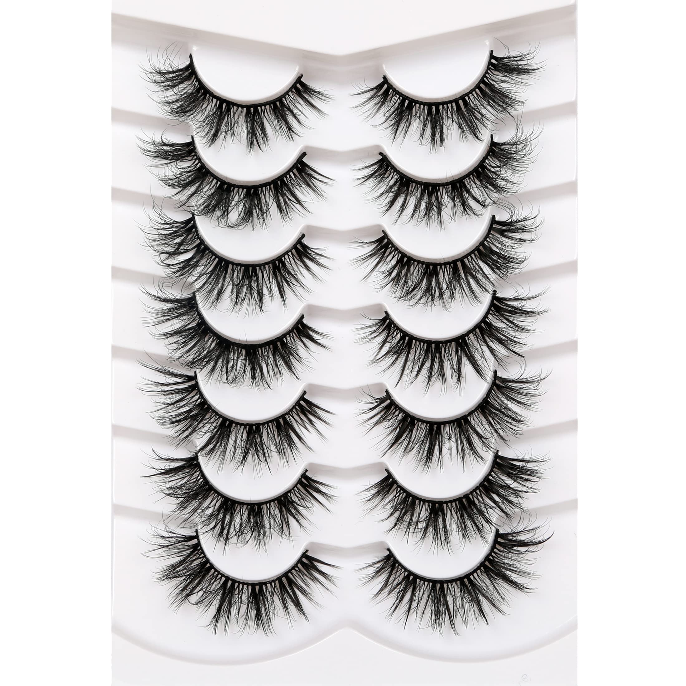 Pooplunch cils 8D soie, regard chat, apportant un regard plus vif et naturel