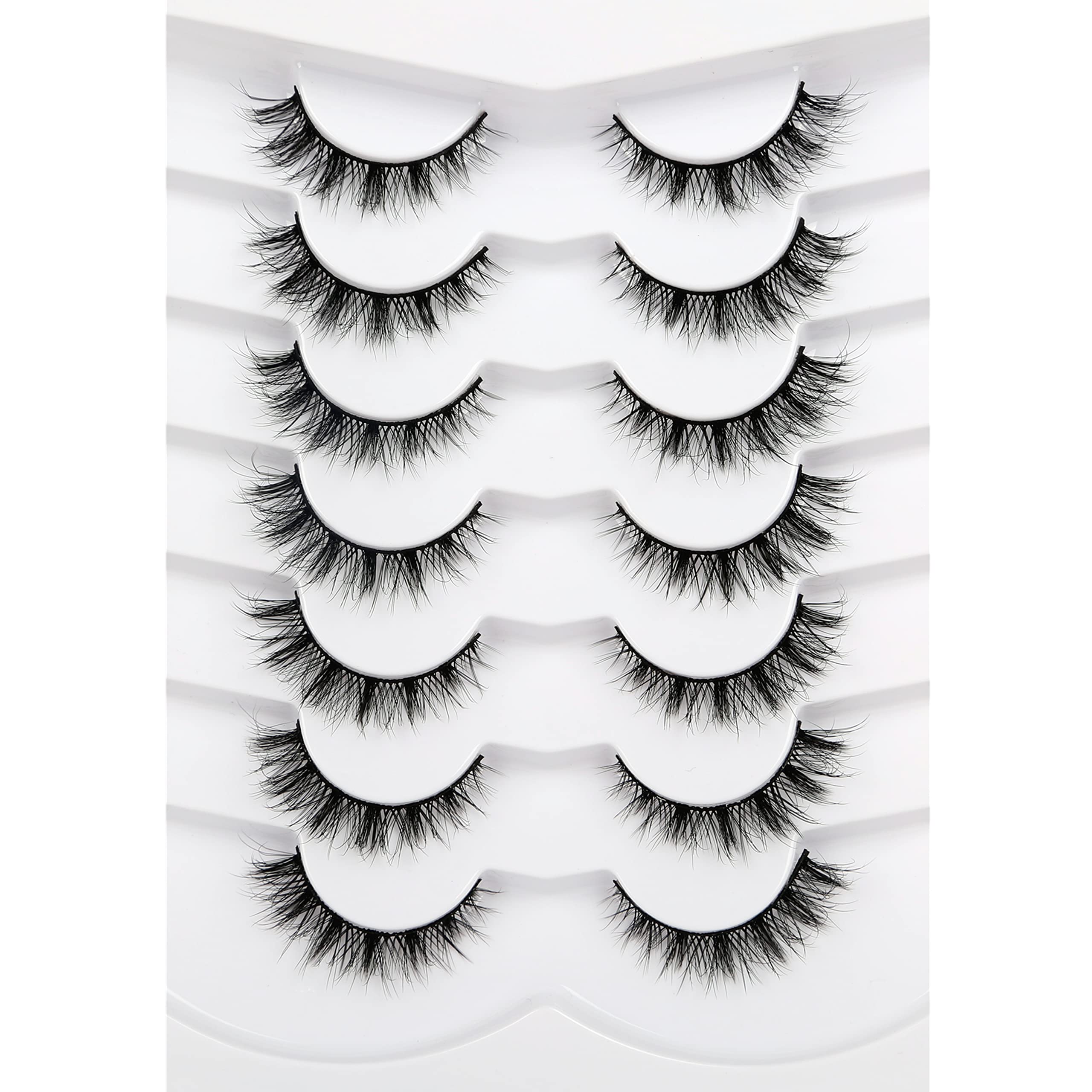 Pooplunch cils 8D soie, regard felin doux et naturel