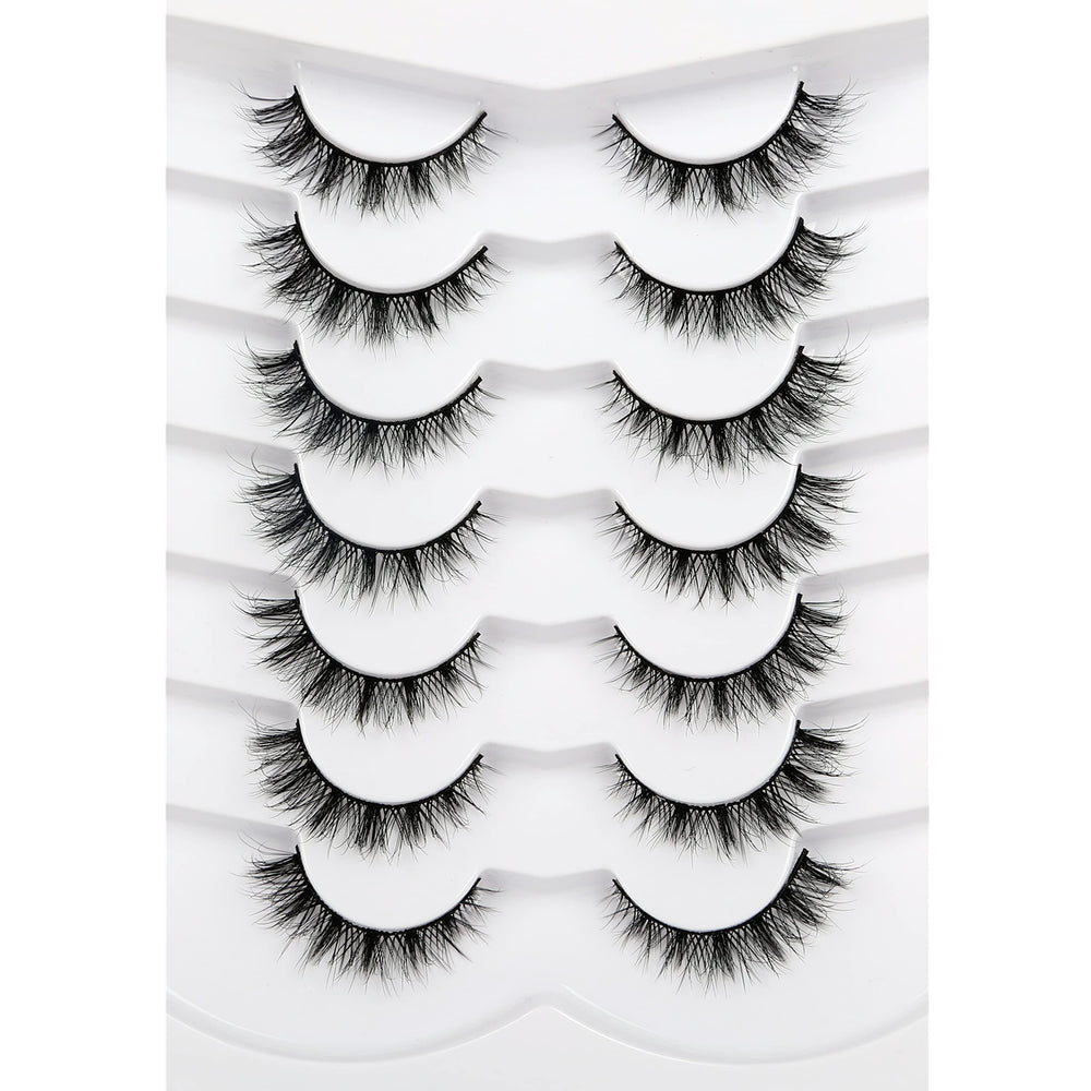 Pooplunch cils 8D soie, regard felin doux et naturel