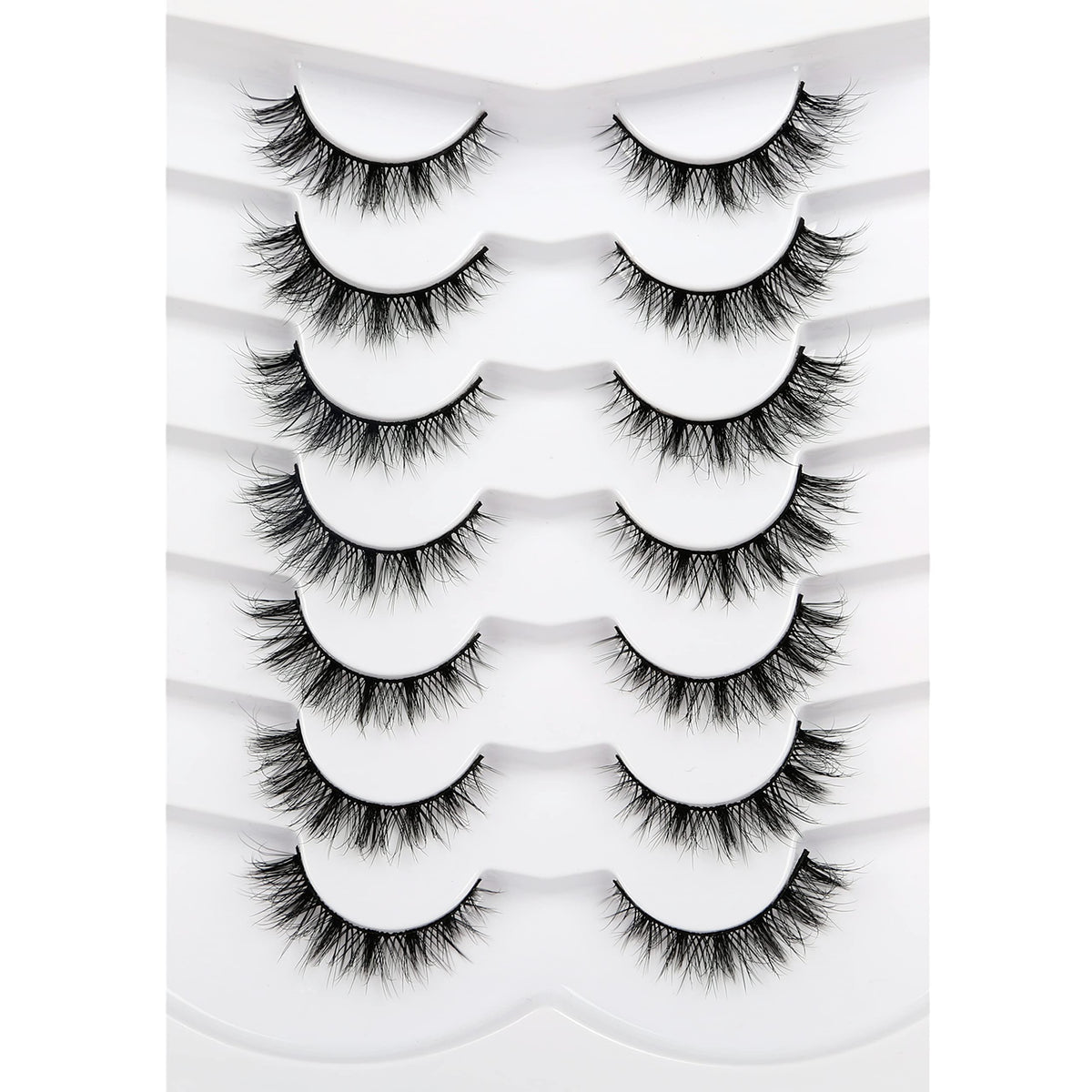 Pooplunch cils 8D soie, regard felin doux et naturel