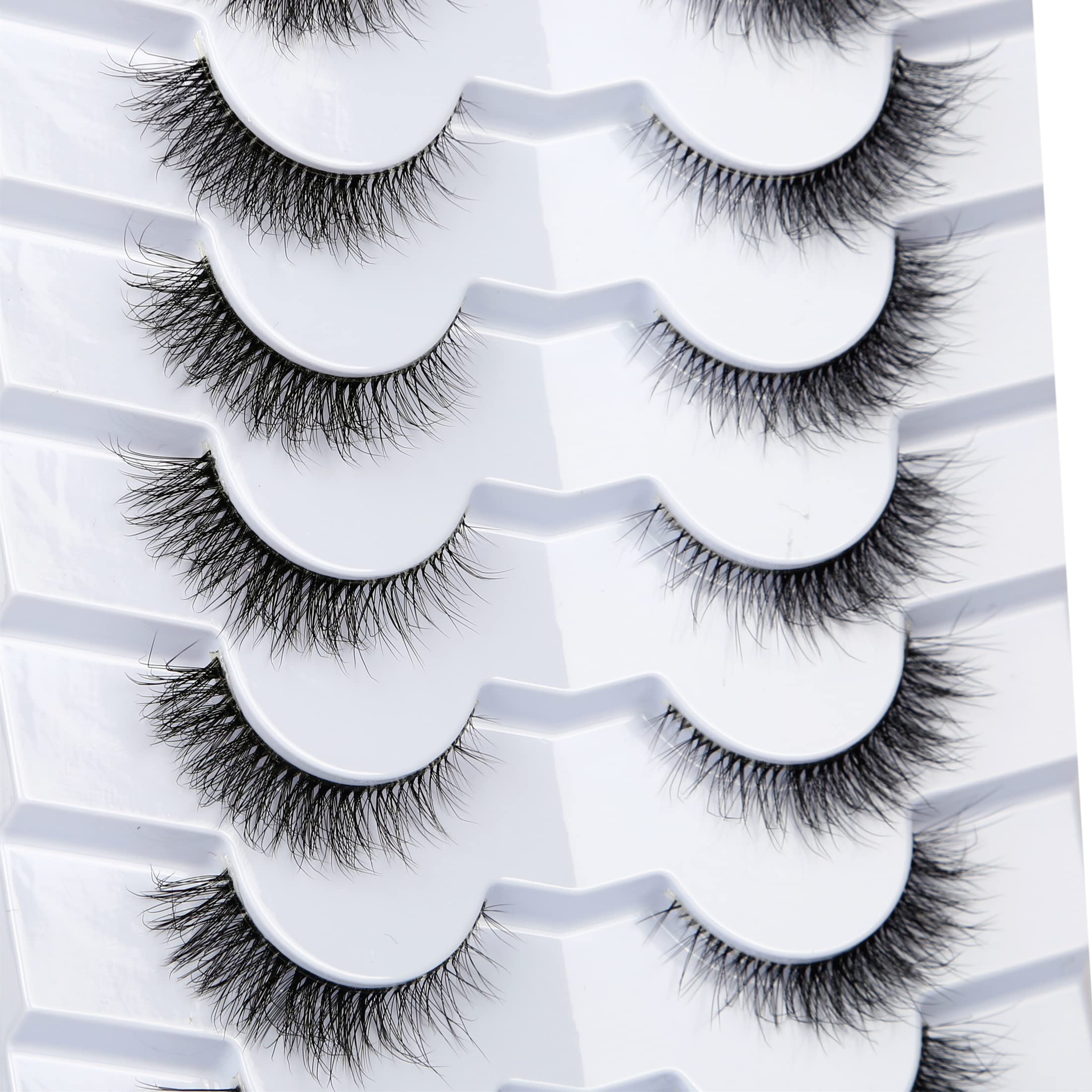 Pooplunch cils 8D soie synthétique au toucher ultra doux