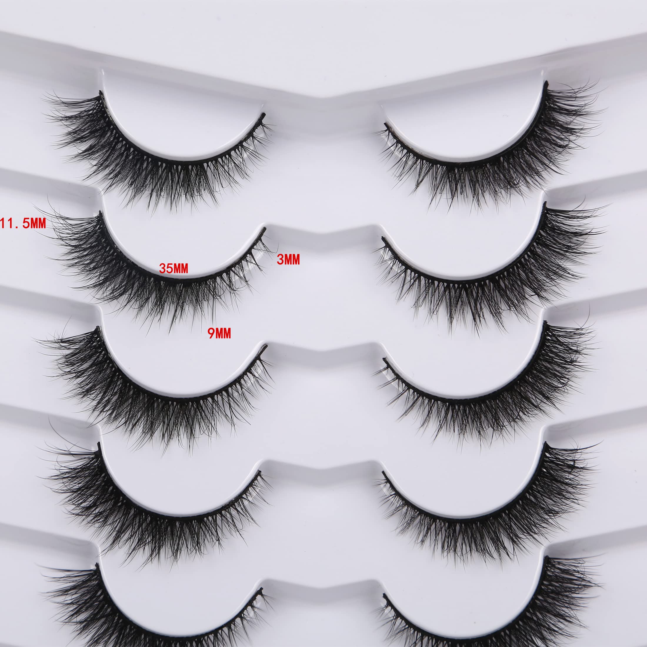 Pooplunch cils 8D – texture douce en vue rapprochée pour un fini naturel.