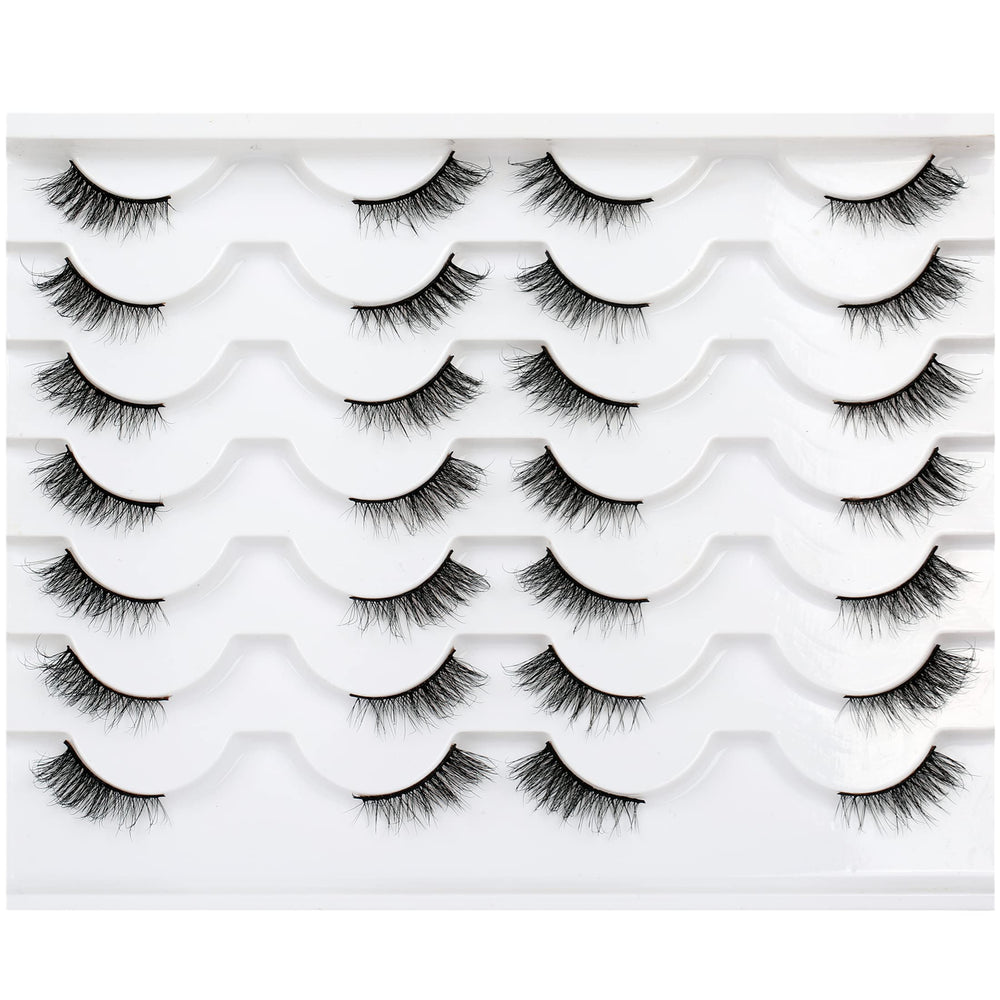 Pooplunch cils demi-cat-eye naturels pour un regard léger et quotidien.