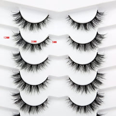 Pooplunch cils faux mink 8D, toucher doux et léger
