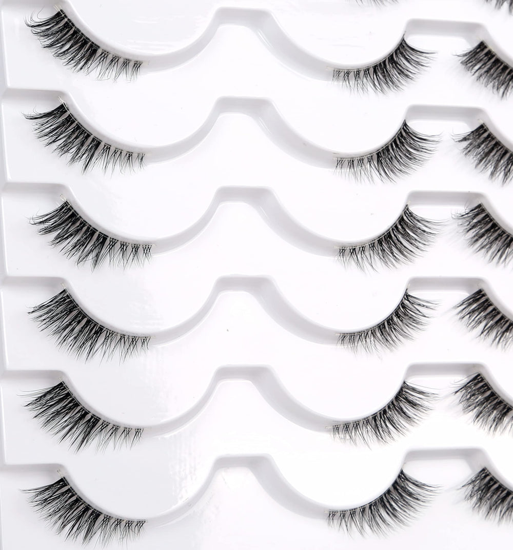 Pooplunch Cils Demi-Longueur 3-4 pour accentuer délicatement les coins externes.