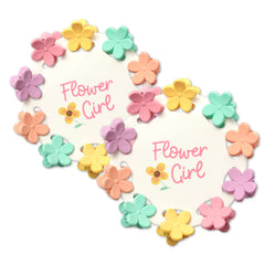 Barrettes fleur Pop Fizz Designs dans un emballage premium prêt à offrir