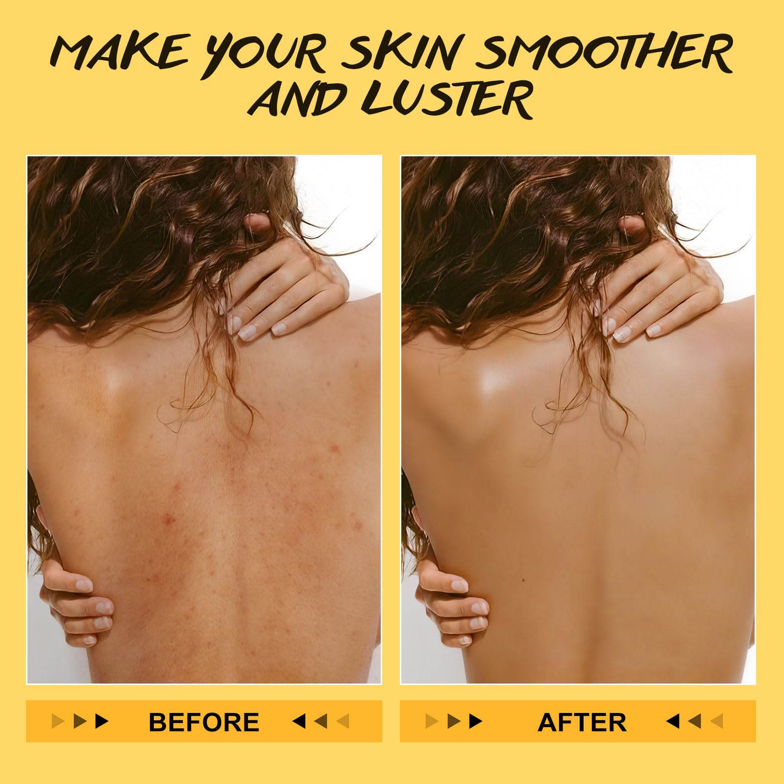 POP MODERN.C gommage-corps application-bras, massage doux et efficace.