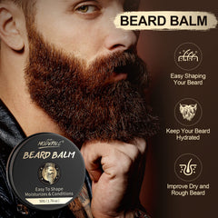 Pop Modern.C kit peigne barbe bois: démêle sans tirer.