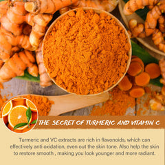 Visage après utilisation du masque CURCUMA ARGILE POP MODERN.C, peau lumineuse.
