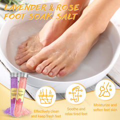 POP MODERN.C sels de bain – sels roses lavande pour détente des pieds.