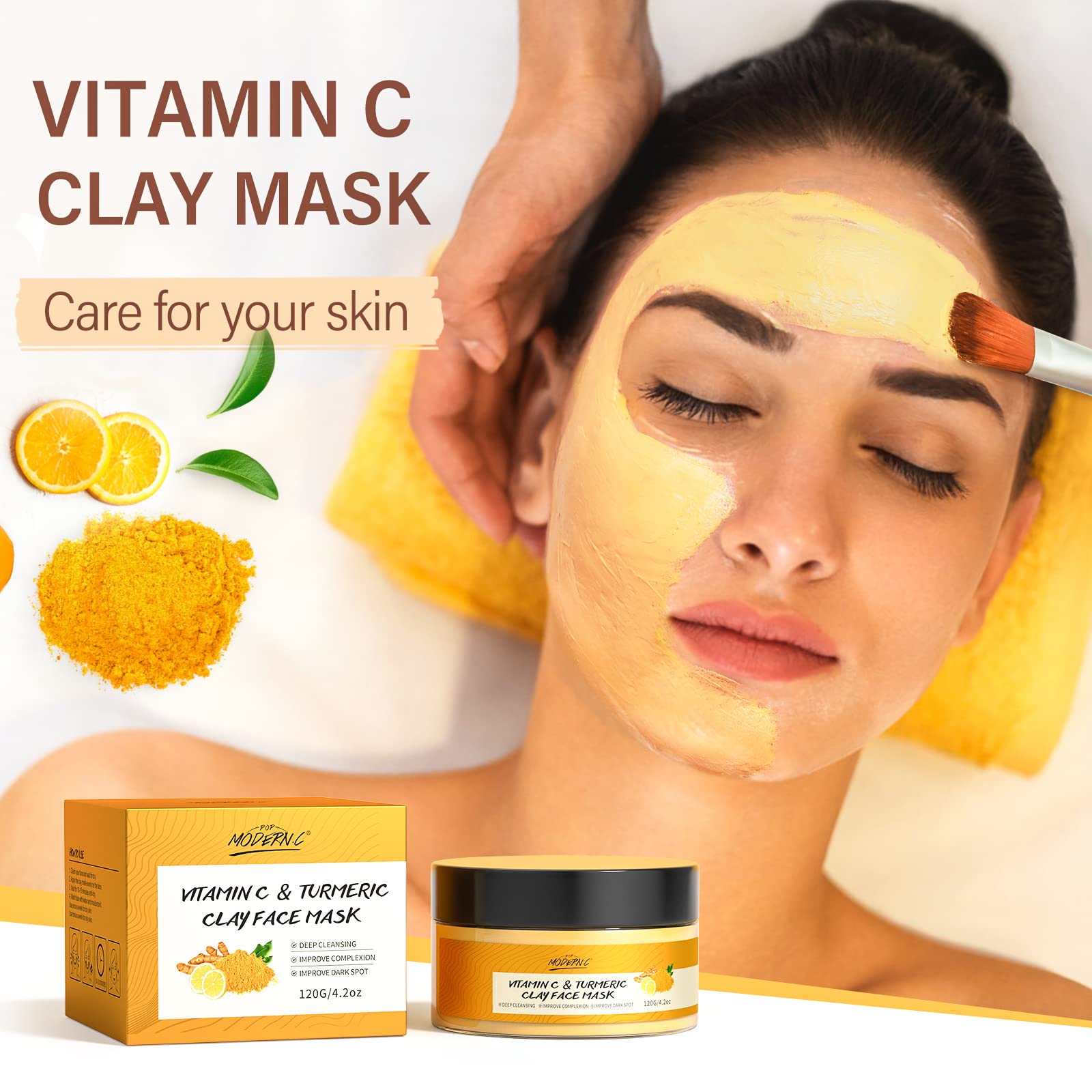 Soin visage à domicile POP MODERN.C pour une expérience spa rapide.