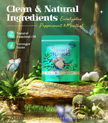 POPCHOSE arômes eucalyptus menthe: diffusion fraîche pendant la douche.