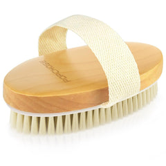 Brosse POPCHOSE pour le corps avec poils naturels, exfoliation en douceur.