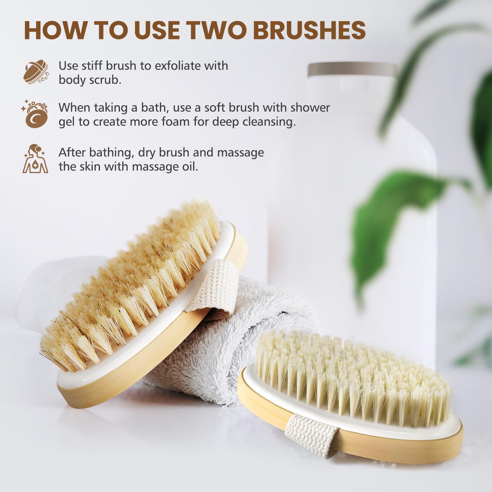 POPCHOSE brosse-drainage-lymphatique: peut soutenir le drainage lymphatique lors du brossage