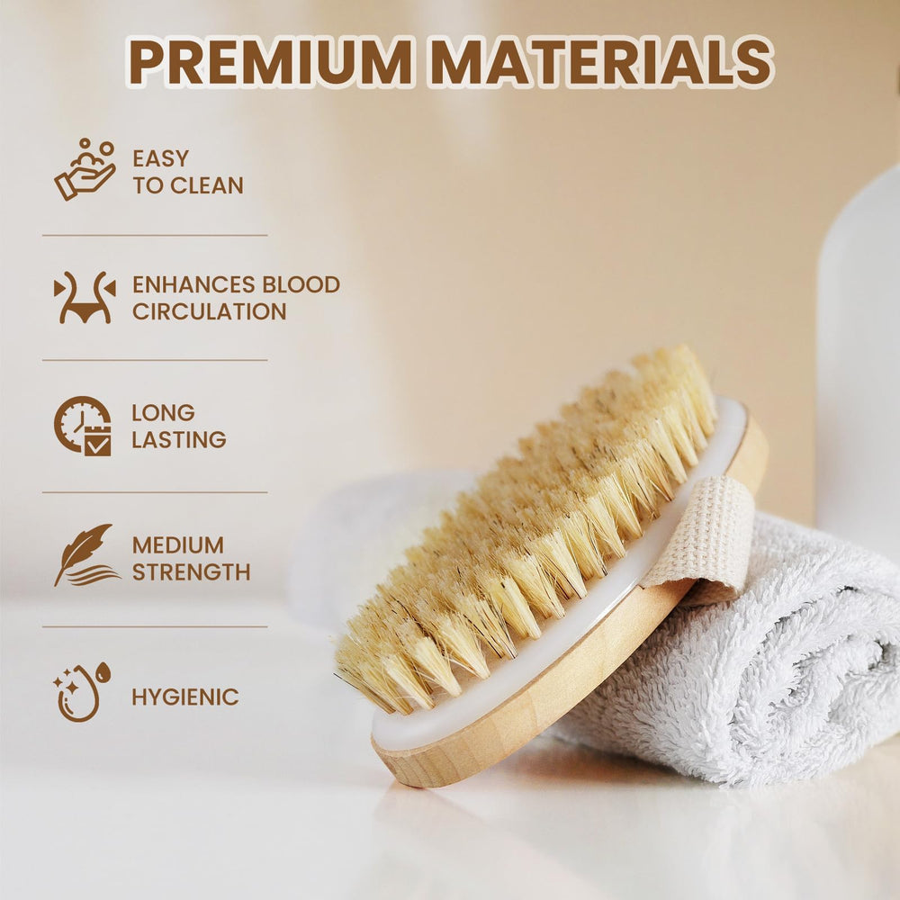 POPCHOSE massage et exfoliation stimulent la peau et la circulation lors du soin corporel.