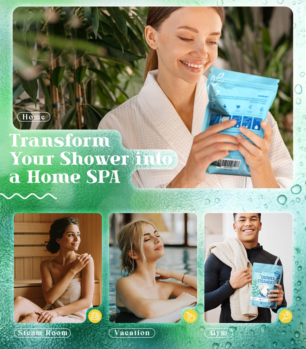 POPCHOSE parfum durable: tablette douche pour une expérience sensorielle continue.