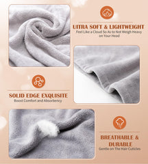 POPCHOSE lot de 3 serviettes microfibre prêtes à l'emploi.