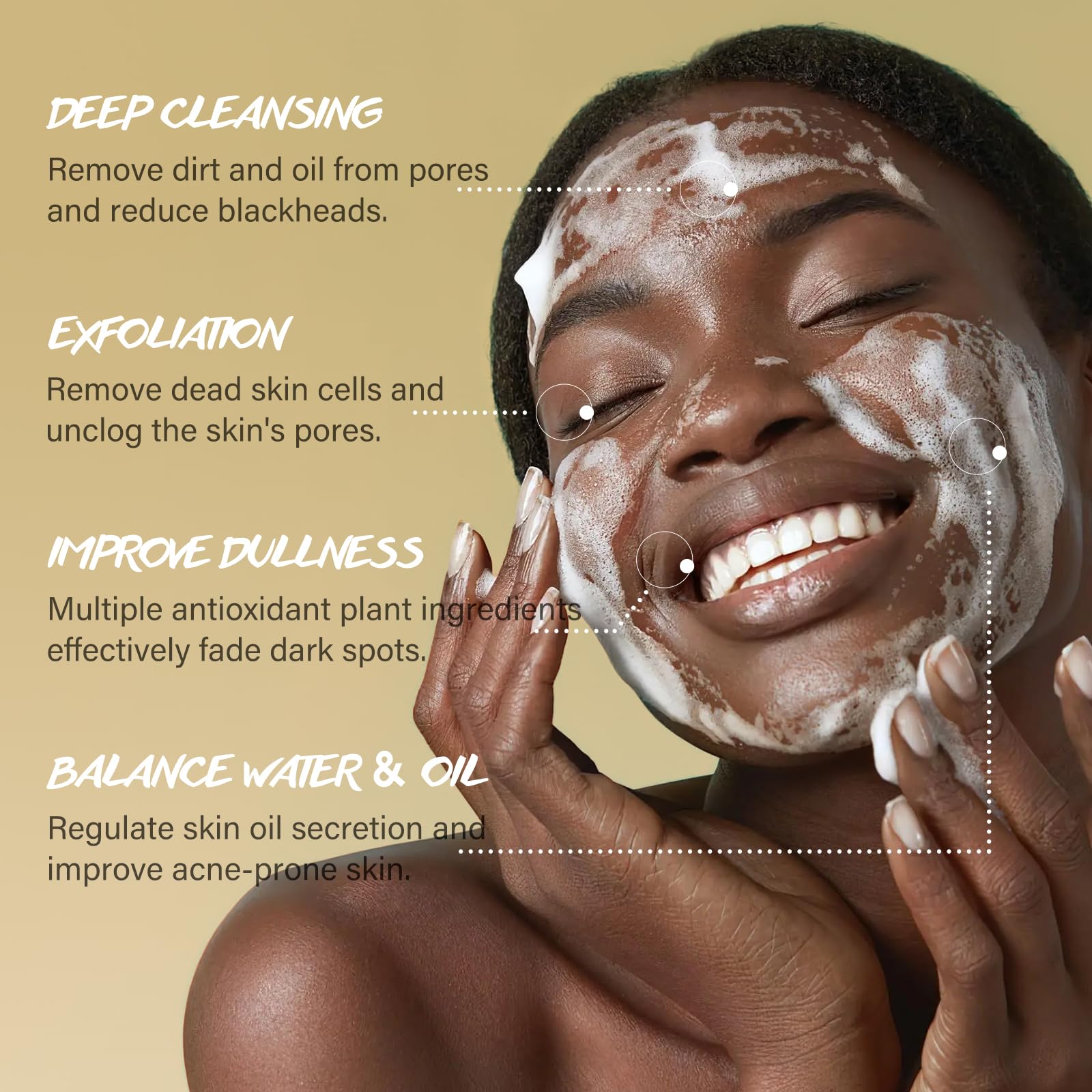 POP MODERN.C Gommage visage texture fine à base de poudre de noix.
