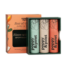 Baume lèvres Poppy & Pout coco des îles, hydratation longue durée.