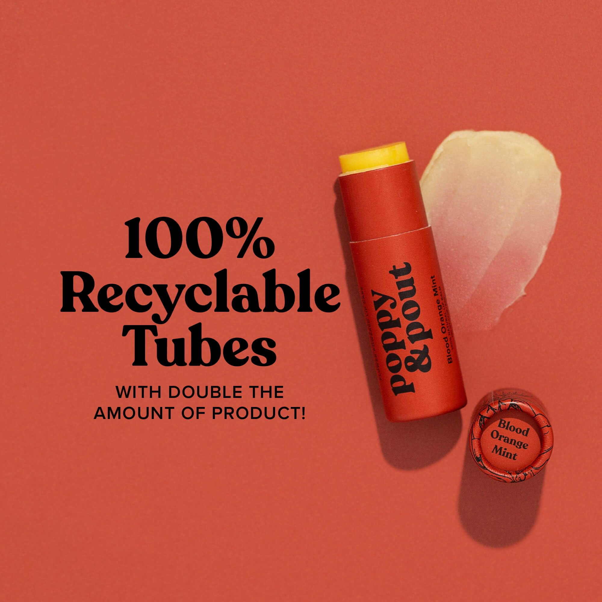 Formule naturelle Poppy & Pout, sans parabènes ni sulfates.