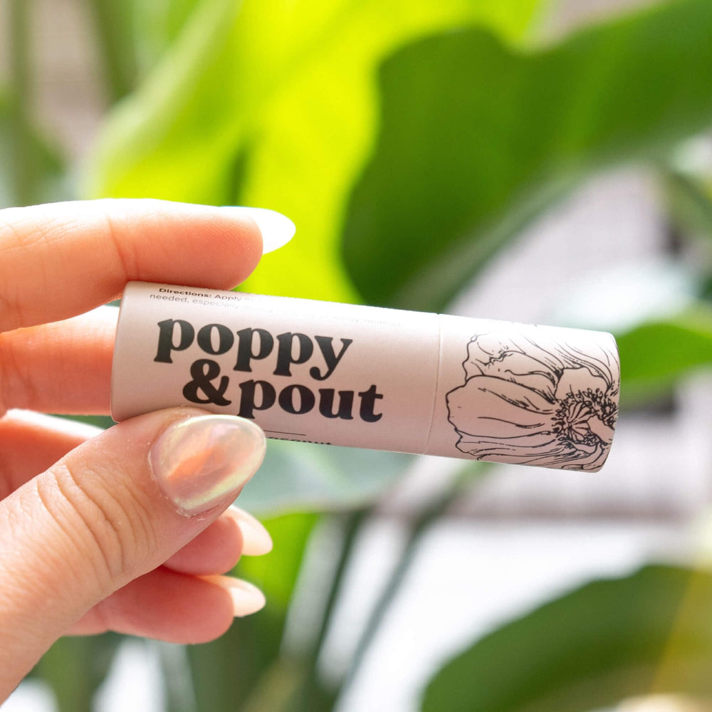 Poppy & Pout sans cruauté, formulation naturelle et respectueuse.