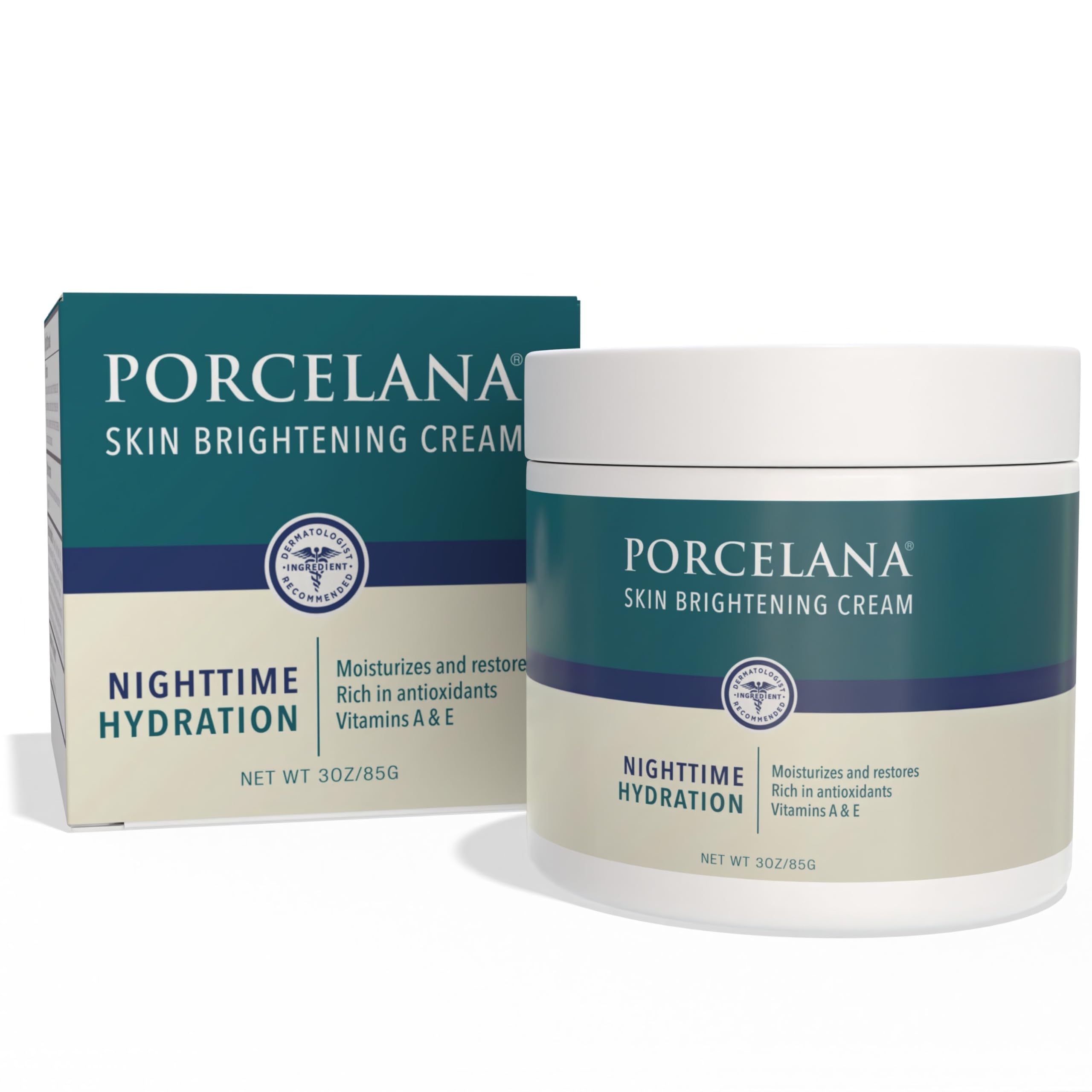Porcelana crème nuit hydratante: hydratation nocturne pour peau lumineuse.