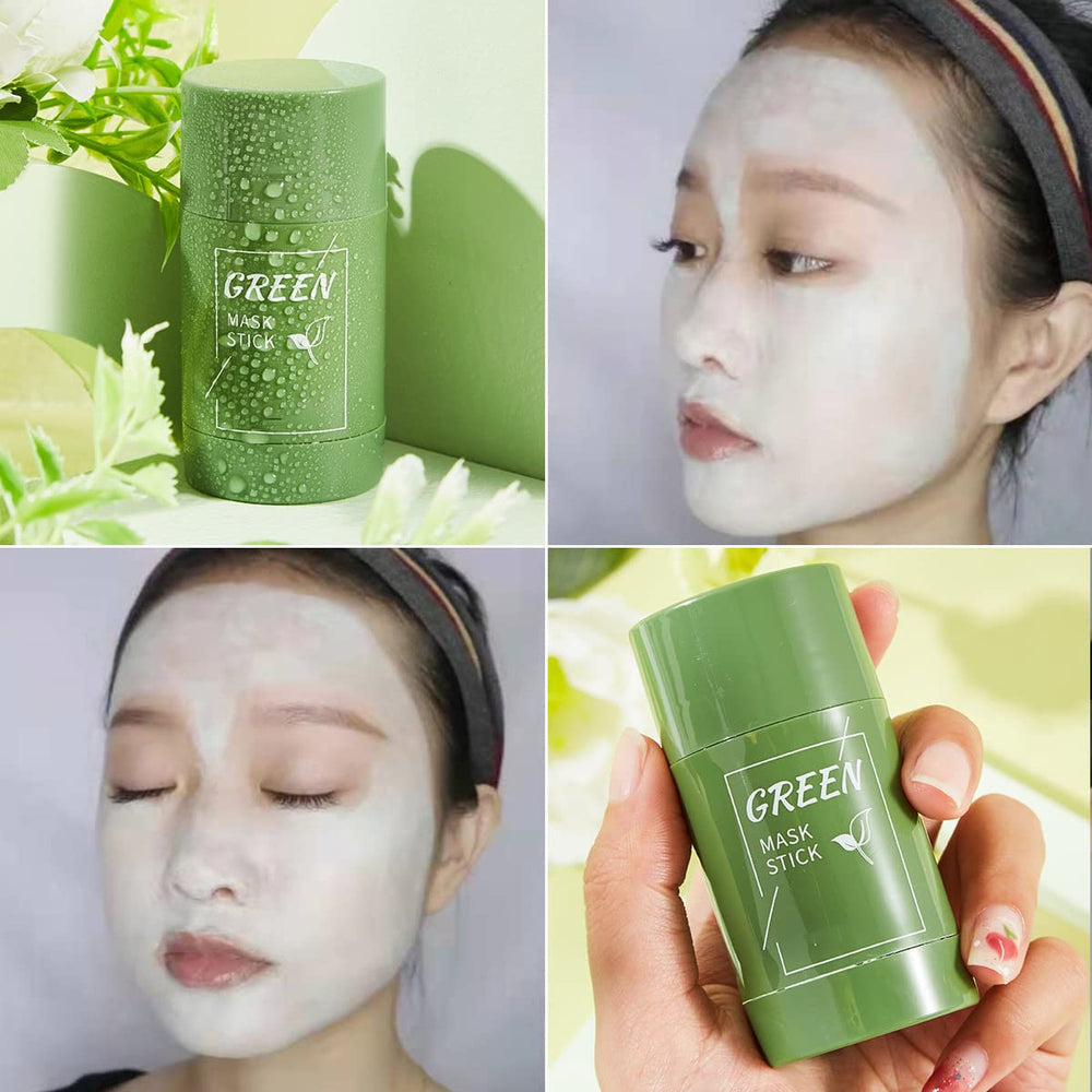 Porcolle masque-baton-the-vert-rituel-quotidien: parfait dans une routine visage quotidienne.