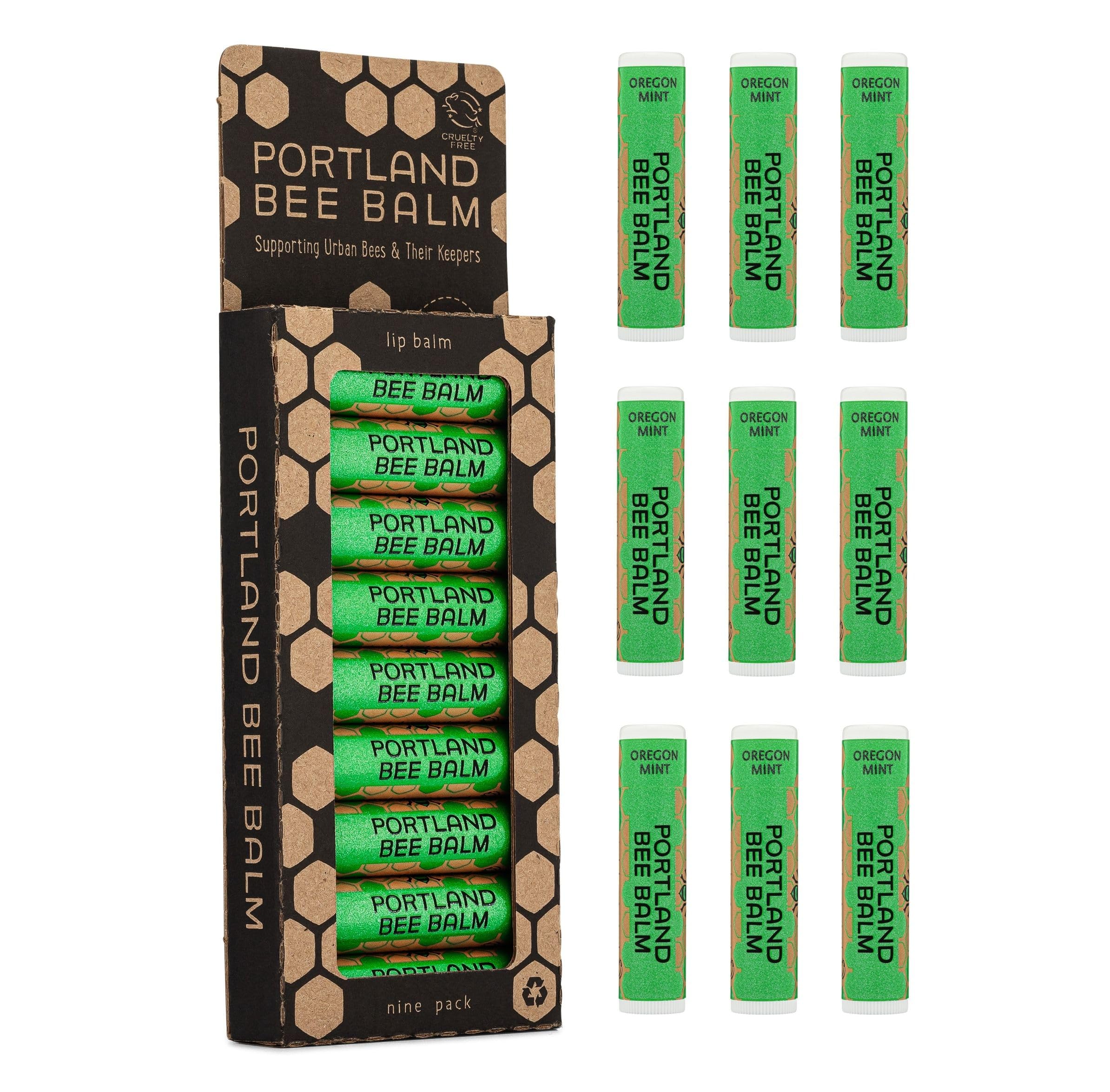 Portland Bee Balm baume lèvres menthe tube: hydratation immédiate.