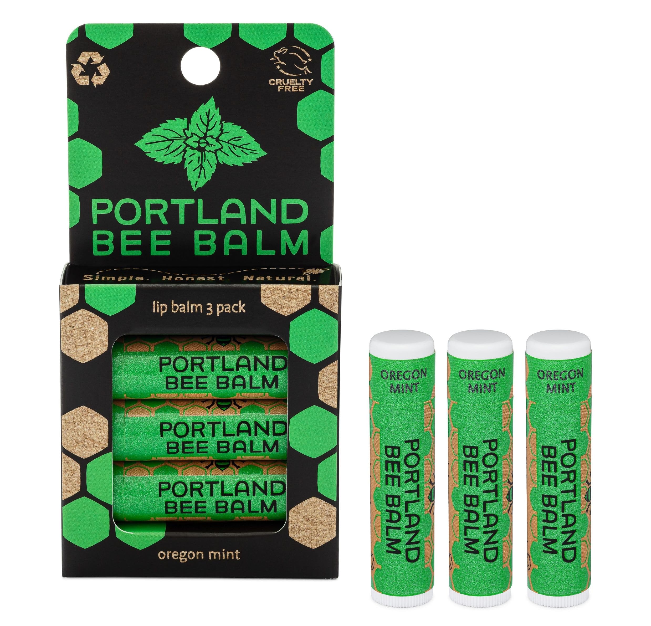 Portland Bee Balm baume à lèvres emballage élégant et pratique.