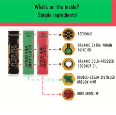 Portland Bee Balm emballage minimaliste, esthétique simple et recyclable.