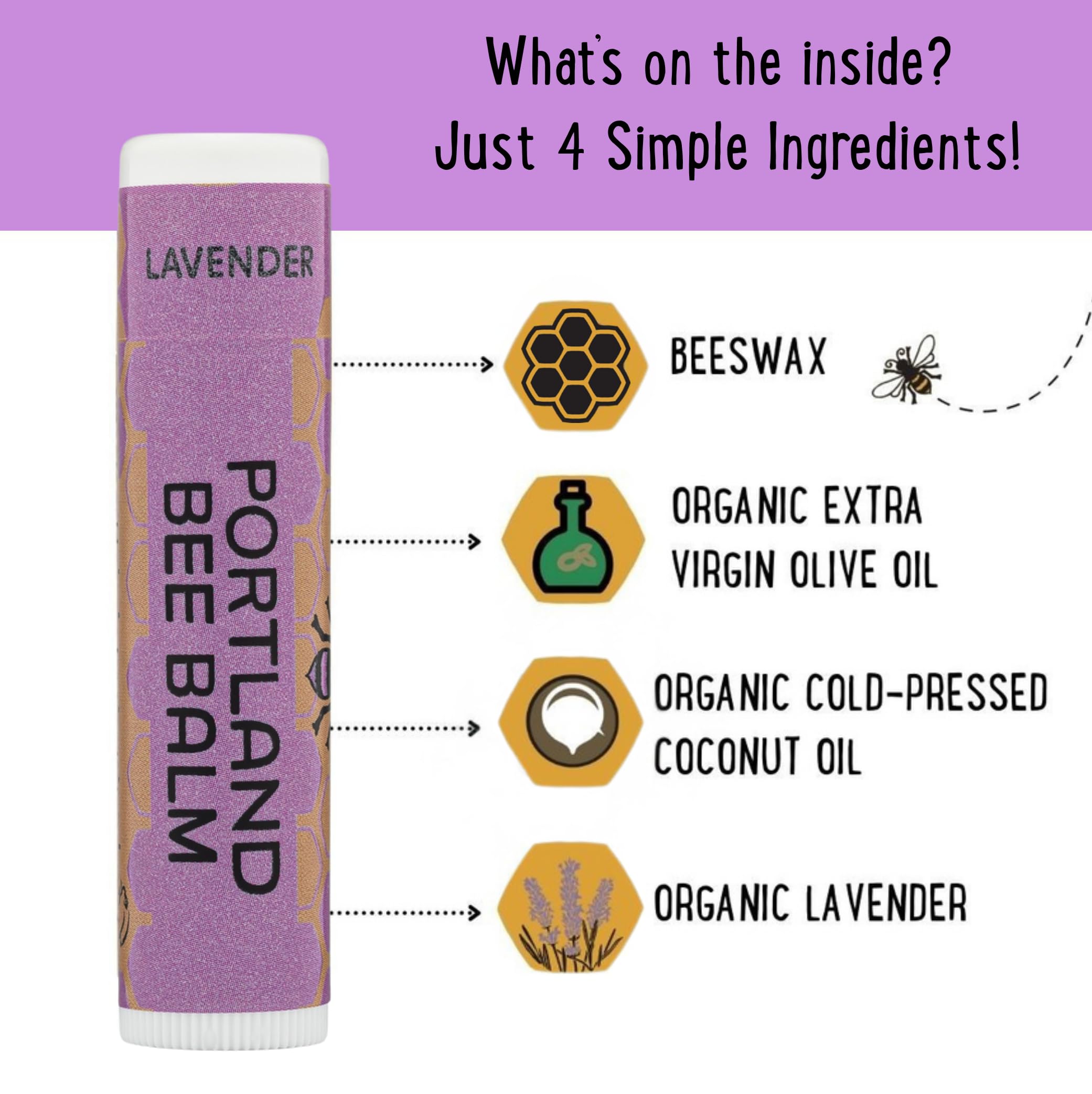 Emballage recyclable de Portland Bee Balm, choix respectueux de l'environnement.