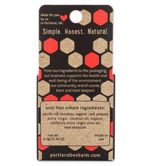 Extrait de rose naturel dans Portland Bee Balm, parfum subtil